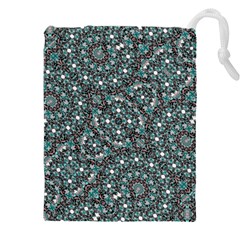 Intricate Texture Ornate Camouflage Pattern Drawstring Pouch (5xl) by dflcprintsclothing
