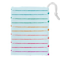 Crayon Background School Paper Drawstring Pouch (5xl) by Dutashop