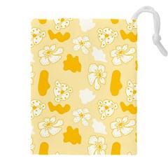 Abstract Daisy Drawstring Pouch (5xl) by Eskimos