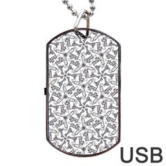 City Dog Tag Usb Flash (two Sides) by SychEva