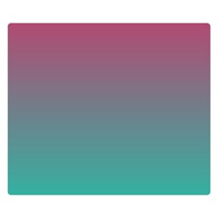 Teal Sangria Double Sided Flano Blanket (small)  by SpangleCustomWear