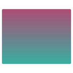 Teal Sangria Double Sided Flano Blanket (medium)  by SpangleCustomWear