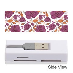 Pink Flowers Memory Card Reader (stick) by goljakoff