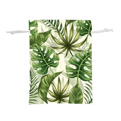 Tropical Leaves Lightweight Drawstring Pouch (s) by goljakoff