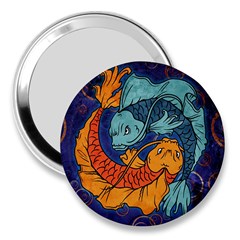 Koi Fish 3  Handbag Mirrors by ExtraAwesomeSauce