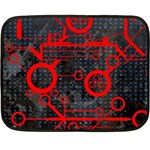 Tech - Red Double Sided Fleece Blanket (Mini)  35 x27  Blanket Back