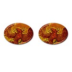 Phoenix Rising Cufflinks (Oval) Front(Pair)