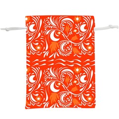 White Leaves  Lightweight Drawstring Pouch (xl) by Eskimos