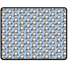 Cats Catty Fleece Blanket (medium)  by Sparkle