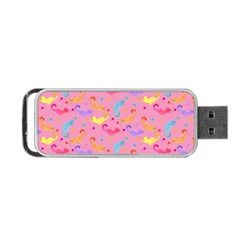 Watercolor Cats Pattern Portable Usb Flash (two Sides) by ExtraAwesomeSauce