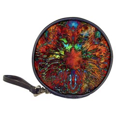 Boho Hippie Trippy Floral Pattern Classic 20-cd Wallets by CrypticFragmentsDesign