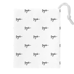 Tribal Style Symbol Drawing Print Pattern Drawstring Pouch (4xl) by dflcprintsclothing