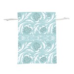 Blue ornament Lightweight Drawstring Pouch (S) Front