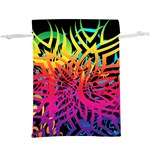 Abstract Jungle  Lightweight Drawstring Pouch (XL) Back