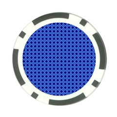 Basket Weave Basket Pattern Blue Poker Chip Card Guard (10 Pack) by Dutashop