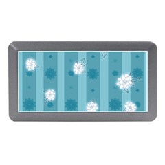 Gardenia Flowers White Blue Memory Card Reader (mini) by Dutashop