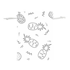 Pineapples Doodles Lightweight Drawstring Pouch (s) by goljakoff