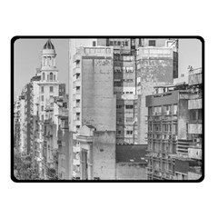 Aerial View Montevideo Uruguay Double Sided Fleece Blanket (small)  by dflcprintsclothing