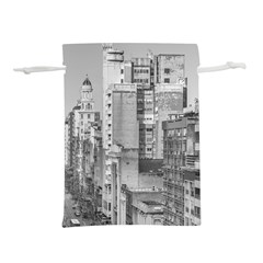 Aerial View Montevideo Uruguay Lightweight Drawstring Pouch (l) by dflcprintsclothing