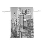 Aerial View Montevideo Uruguay Lightweight Drawstring Pouch (L) Front