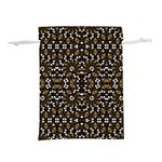 Modern Geometric Ornate Pattern Lightweight Drawstring Pouch (M) Front