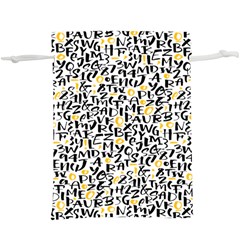 Alphabets Love  Lightweight Drawstring Pouch (xl) by designsbymallika