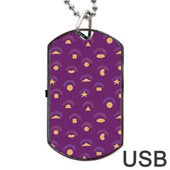 Geometric Figures Dog Tag Usb Flash (one Side) by SychEva
