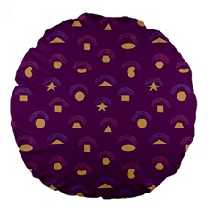 Geometric Figures Large 18  Premium Round Cushions by SychEva