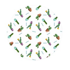 Cacti In Pots Mini Round Pill Box by SychEva