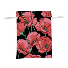 Poppy Flowers Lightweight Drawstring Pouch (s) by goljakoff