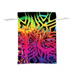 Abstract Jungle Lightweight Drawstring Pouch (M) Front