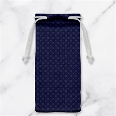Motif Abstrait Bleu Fonce Jewelry Bag by kcreatif