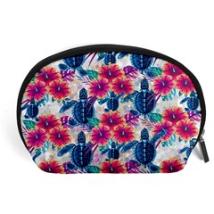 Tropical Flowers Turtles Cbdoilprincess 9a8efa63-1b6b-4226-a85c-858859e581d8 Accessory Pouch (large) by CBDOilPrincess1