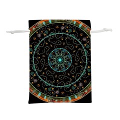 Mandala - 0008b - The Coffee Eye Lightweight Drawstring Pouch (l) by WetdryvacsLair