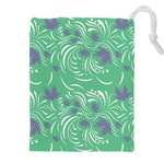 Folk floral pattern. Abstract flowers print. seamless pattern Drawstring Pouch (4XL) Front