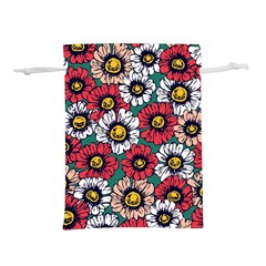 Daisy Colorfull Seamless Pattern Lightweight Drawstring Pouch (s) by Kizuneko