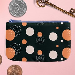 Black Peach White  Large Coin Purse by Sobalvarro