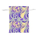 Folk floral pattern. Abstract flowers surface design. Seamless pattern Lightweight Drawstring Pouch (S) Back