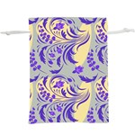 Folk floral pattern. Abstract flowers surface design. Seamless pattern  Lightweight Drawstring Pouch (XL) Back