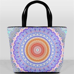 Pretty Pastel Boho Hippie Mandala Bucket Bag by CrypticFragmentsDesign
