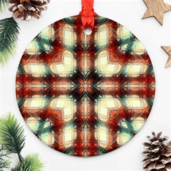 Royal Plaid Ornament (round) by LW323