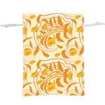 Folk floral pattern. Abstract flowers surface design. Seamless pattern  Lightweight Drawstring Pouch (XL) Back