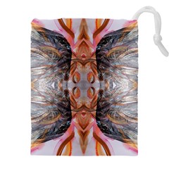 Abstract Marbling Symmetry Drawstring Pouch (5xl) by kaleidomarblingart