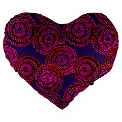 Unusual Circles  Abstraction Large 19  Premium Heart Shape Cushions by SychEva