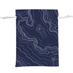 Topography map  Lightweight Drawstring Pouch (XL) Front