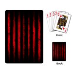 Red lines Playing Cards Single Design (Rectangle) Back