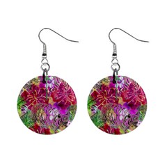 Jungle Love Mini Button Earrings by PollyParadise