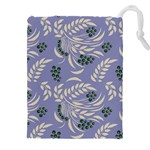 Folk floral pattern. Abstract flowers surface design. Seamless pattern Drawstring Pouch (4XL) Front