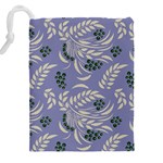Folk floral pattern. Abstract flowers surface design. Seamless pattern Drawstring Pouch (4XL) Back