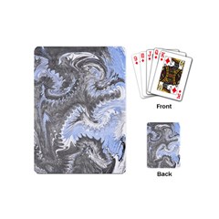 Celeste Grey Module Playing Cards Single Design (mini) by kaleidomarblingart